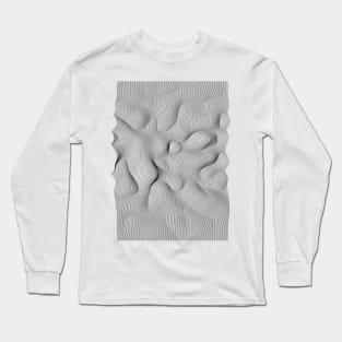 Abstract wave lines Long Sleeve T-Shirt